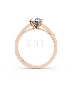 Nhẫn đính hôn LX3D màu vàng hồng Rose Gold vàng đẹp, kiểu dáng trẻ trung, độc đáo
