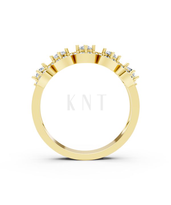 Nhẫn đính hôn R212 màu Vàng Gold vàng 10K/14K/18K/607 cao cấp, thanh lịch