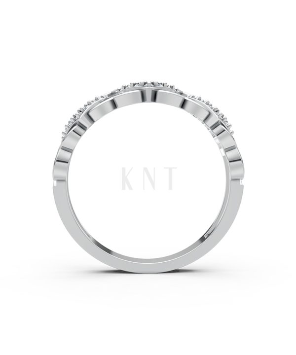 Nhẫn đính hôn đá US R238 họa tiết trái tim đính đá tinh xảo màu vàng trắng White Gold vàng sáng bóng, thiết kế trẻ trung