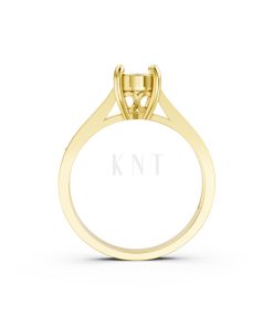 Nhẫn đính hôn R243 màu Vàng Gold vàng 10K/14K/18K/607 đính đá nhỏ, thanh lịch