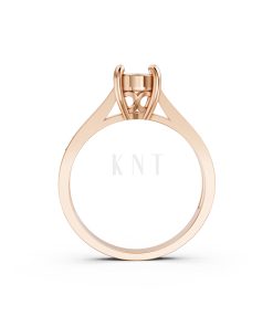 Nhẫn đính hôn R243 màu vàng hồng Rose Gold cặp đôi, phong cách trẻ trung, nổi bật