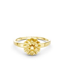 Nhẫn đính hôn đá US R244 màu Vàng Gold vàng 10K/14K/18K/607 đính đá nhỏ, thanh lịch