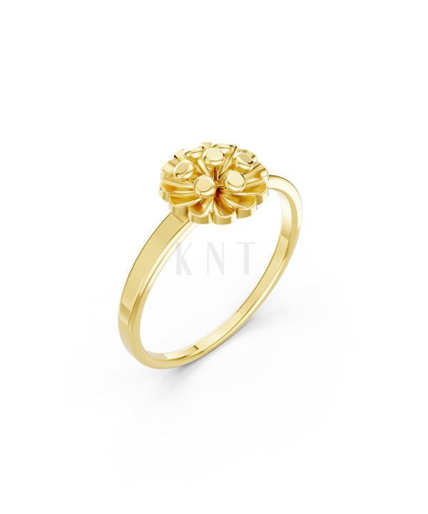 Nhẫn đính hôn đá US R244 màu Vàng Gold thiết kế tinh tế, sang trọng