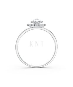 Nhẫn đính hôn đá US R244 màu vàng trắng White Gold vàng sáng, đường nét sắc sảo, tinh tế