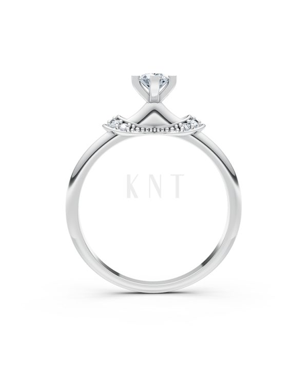 Nhẫn đính hôn đá cao cấp R260 biểu tượng Sắc hoa tinh tế màu vàng trắng White Gold vàng sáng bóng, thiết kế trẻ trung