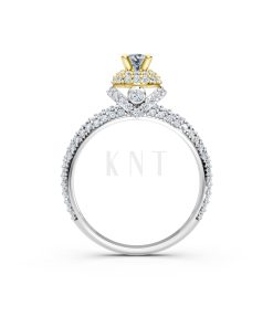 NHẪN ĐÍNH HÔN R295 phối màu Dual Color phong cách trẻ trung, nổi bật