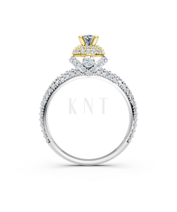 NHẪN ĐÍNH HÔN R295 phối màu Dual Color phong cách trẻ trung, nổi bật