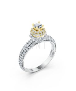 NHẪN ĐÍNH HÔN R295 phối màu Dual Color họa tiết ấn tượng, cá tính