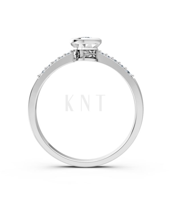 Nhẫn đính hôn đá cao cấp R298 màu vàng trắng White Gold vàng sáng, đường nét sắc sảo, tinh tế