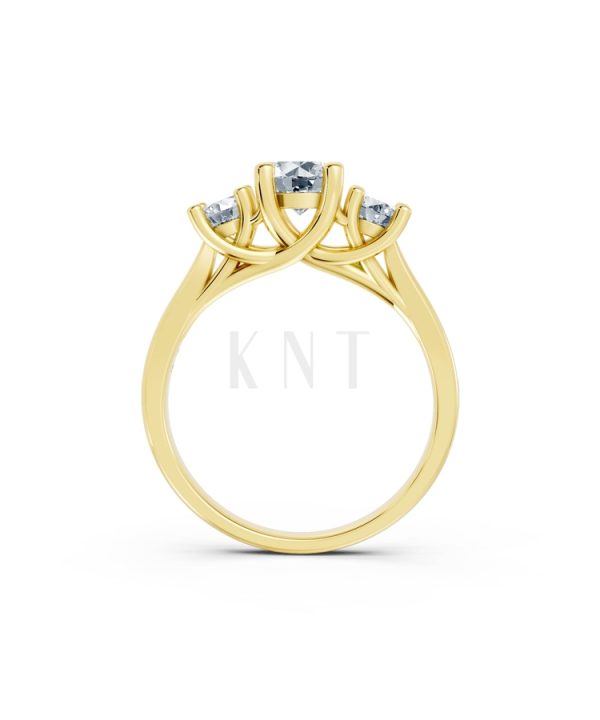 Nhẫn đính hôn đá US R314 màu Vàng Gold vàng 10K/14K/18K/607 cao cấp, thanh lịch