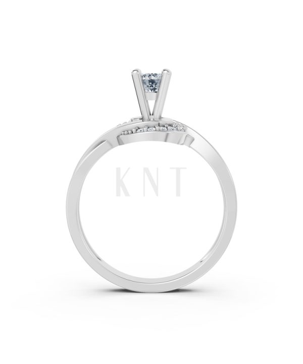 Nhẫn đính hôn đá cao cấp R316 màu vàng trắng White Gold vàng sáng, đường nét sắc sảo, tinh tế