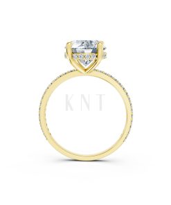 Nhẫn đính hôn đá US R319 màu Vàng Gold vàng 10K/14K/18K/607 cao cấp, thanh lịch