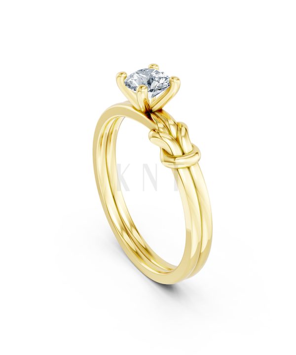 Nhẫn đính hôn đá cao cấp R326 – Aaliyah màu Vàng Gold vàng 10K/14K/18K/607 cao cấp, thanh lịch