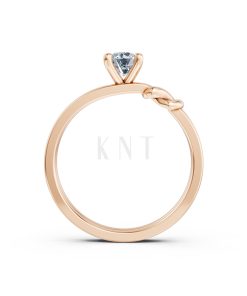 Nhẫn đính hôn đá cao cấp R326 – Aaliyah màu vàng hồng Rose Gold thiết kế đối xứng, phong cách, ấn tượng