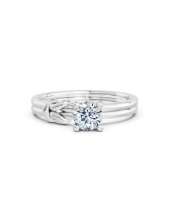 Nhẫn đính hôn đá cao cấp R326 – Aaliyah màu vàng trắng White Gold vàng sáng, đường nét sắc sảo, tinh tế