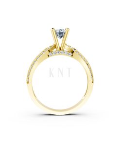 Nhẫn đính hôn R332 màu Vàng Gold thiết kế tinh xảo, độc đáo