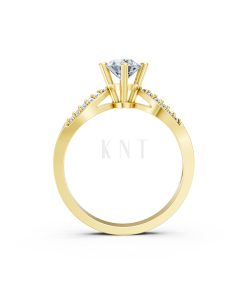 Nhẫn đính hôn đá US R336 – ALORA màu Vàng Gold thiết kế tinh xảo, độc đáo