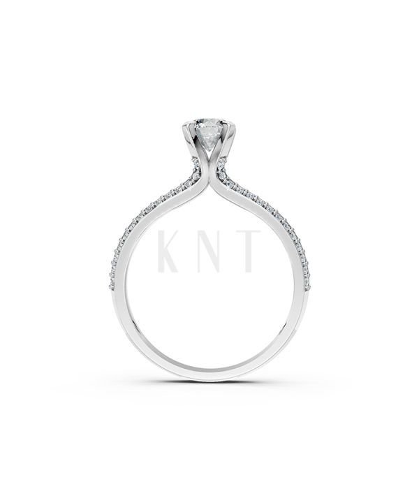 Nhẫn đính hôn R350 bản nhẫn thanh mảnh mềm mại