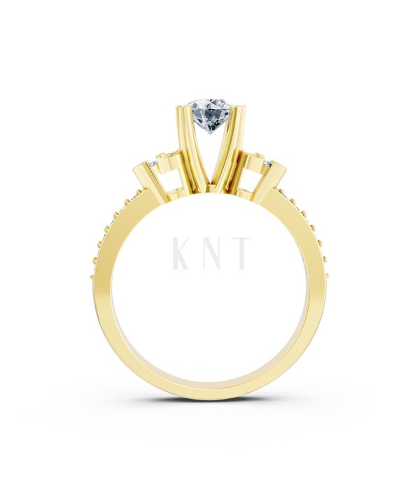 Nhẫn đính hôn đá US R352 – ALINA màu Vàng Gold thiết kế tinh xảo, độc đáo