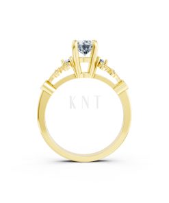 Nhẫn đính hôn đá US R353 – ALICIA màu Vàng Gold thiết kế tinh xảo, độc đáo