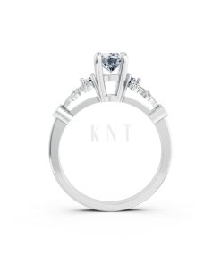 Nhẫn đính hôn đá US R353 – ALICIA màu vàng trắng White Gold kiểu dáng cá tính, hiện đại