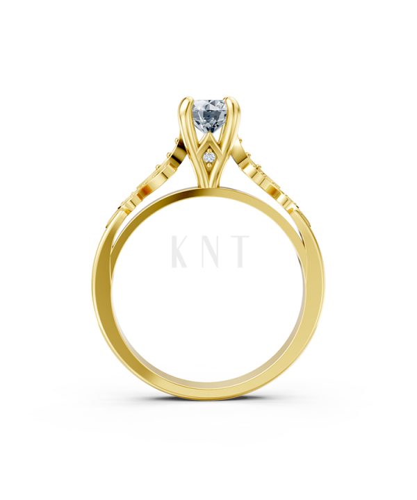 Nhẫn đính hôn đá US R355 – ALICE màu Vàng Gold vàng 10K/14K/18K/607 cao cấp, thanh lịch