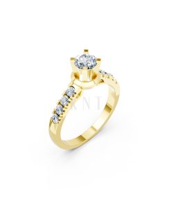 Nhẫn đính hôn R356 – ALEXANDRA màu Vàng Gold thiết kế tinh tế, sang trọng