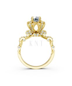 Nhẫn đính hôn đá cao cấp R362 – AINHOA màu Vàng Gold vàng 10K/14K/18K/607 cao cấp, thanh lịch