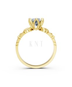 Nhẫn đính hôn Hy Lạp R363 – EROS màu Vàng Gold vàng 10K/14K/18K/607 cao cấp, thanh lịch