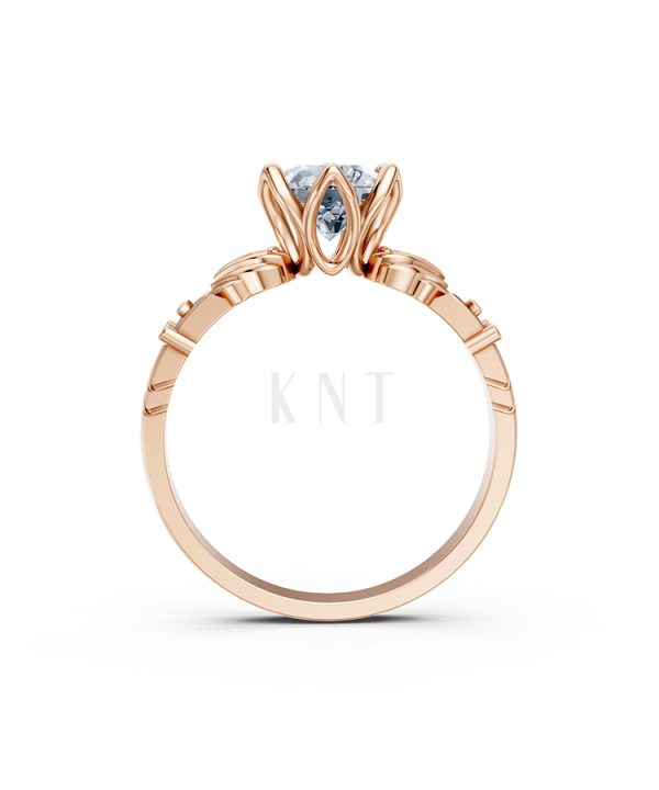 Nhẫn đính hôn Hy Lạp R363 – EROS màu vàng hồng Rose Gold phong cách trẻ trung, nổi bật