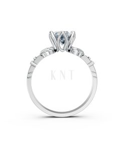 Nhẫn đính hôn Hy Lạp R363 – EROS màu vàng trắng White Gold kiểu dáng cá tính, hiện đại