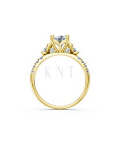 Nhẫn đính hôn R364 màu vàng vàng sang trọng