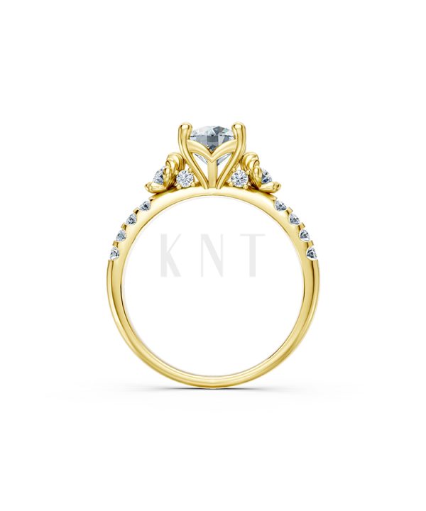 Nhẫn đính hôn R364 màu vàng vàng sang trọng