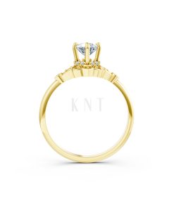 Nhẫn đính hôn Hy Lạp R365 – HERA màu Vàng Gold thiết kế tinh xảo, độc đáo