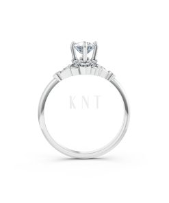 Nhẫn đính hôn Hy Lạp R365 – HERA màu vàng trắng White Gold vàng sáng bóng, thiết kế trẻ trung