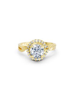 Nhẫn đính hôn Hy Lạp R367 – MOIRAI màu Vàng Gold thiết kế tinh xảo, độc đáo