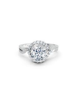 Nhẫn đính hôn Hy Lạp R367 – MOIRAI màu vàng trắng White Gold vàng sáng bóng, thiết kế trẻ trung