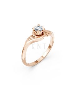 Nhẫn đính hôn Hy Lạp R368 – HERMES màu vàng hồng Rose Gold họa tiết ấn tượng, cá tính