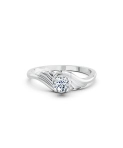 Nhẫn đính hôn Hy Lạp R368 – HERMES màu vàng trắng White Gold kiểu dáng cá tính, hiện đại