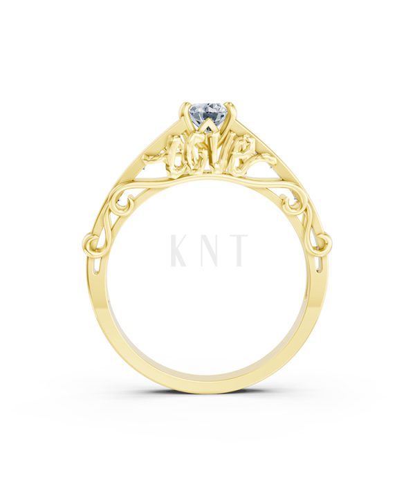 Nhẫn đính hôn Hy Lạp R369 – PISTIS màu Vàng Gold vàng 10K/14K/18K/607 cao cấp, thanh lịch