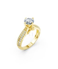 Nhẫn đính hôn Paris R393 màu Vàng Gold thiết kế tinh tế, sang trọng