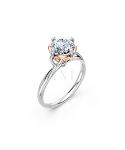 Nhẫn đính hôn đá cao cấp R396 phối màu Dual Color họa tiết ấn tượng, cá tính