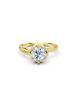 Nhẫn đính hôn đá cao cấp R396 màu Vàng Gold thiết kế tinh xảo, độc đáo