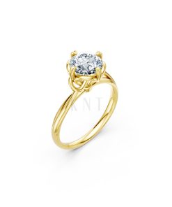 Nhẫn đính hôn đá cao cấp R396 màu Vàng Gold thiết kế tinh tế, sang trọng