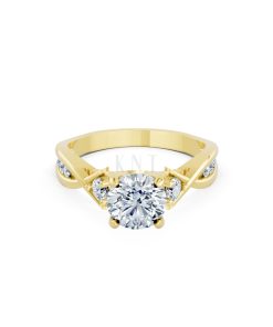 Nhẫn đính hôn đá cao cấp R397 – AILANI màu Vàng Gold thiết kế tinh xảo, độc đáo