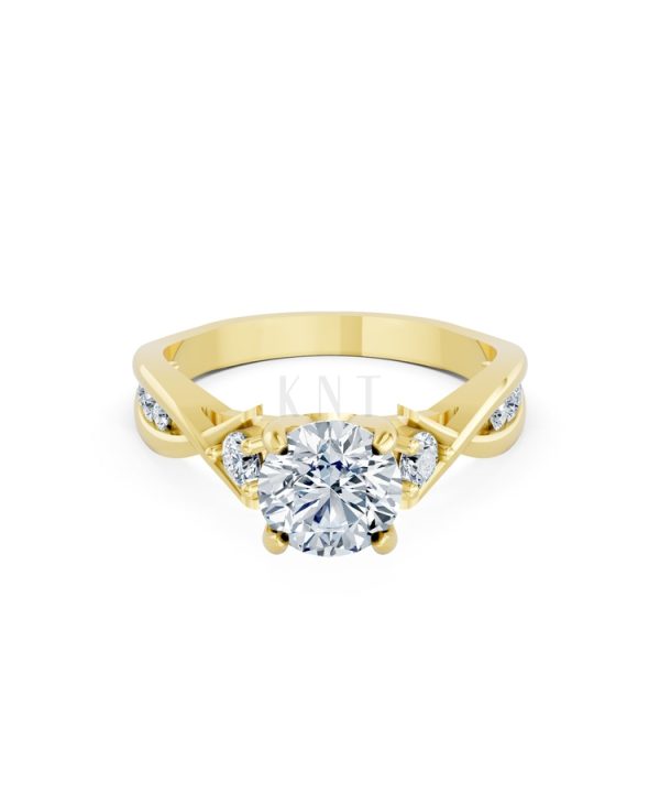 Nhẫn đính hôn đá cao cấp R397 – AILANI màu Vàng Gold thiết kế tinh xảo, độc đáo