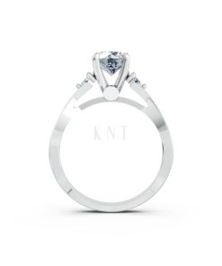 Nhẫn đính hôn đá cao cấp R397 – AILANI màu vàng trắng White Gold kiểu dáng cá tính, hiện đại