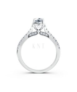 Nhẫn đính hôn Abigail R415 màu vàng trắng White Gold kiểu dáng cá tính, hiện đại