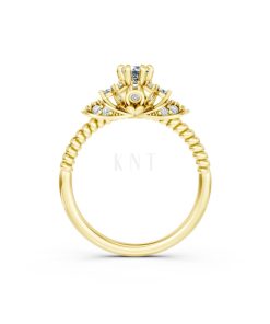 NHẪN ĐÍNH HÔN SEOUL R426 màu Vàng Gold thiết kế tinh xảo, độc đáo