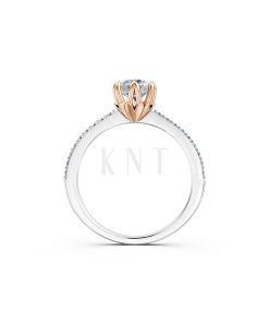 Nhẫn đính hôn R433 nổi bật với thiết kế hiện đại